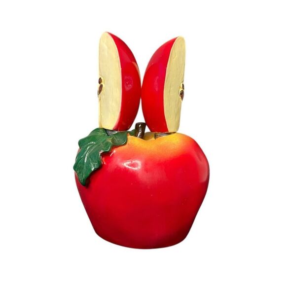 Vintage Apple Butter Cheese Knife Holder Set Kitchen Home Apple Decor - 4 Knives - Picture 2 of 5